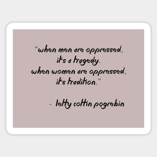 Women - opressed Magnet